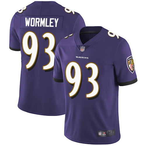 Baltimore Ravens Limited Purple Men Chris Wormley Home Jersey NFL Football #93 Vapor Untouchable
